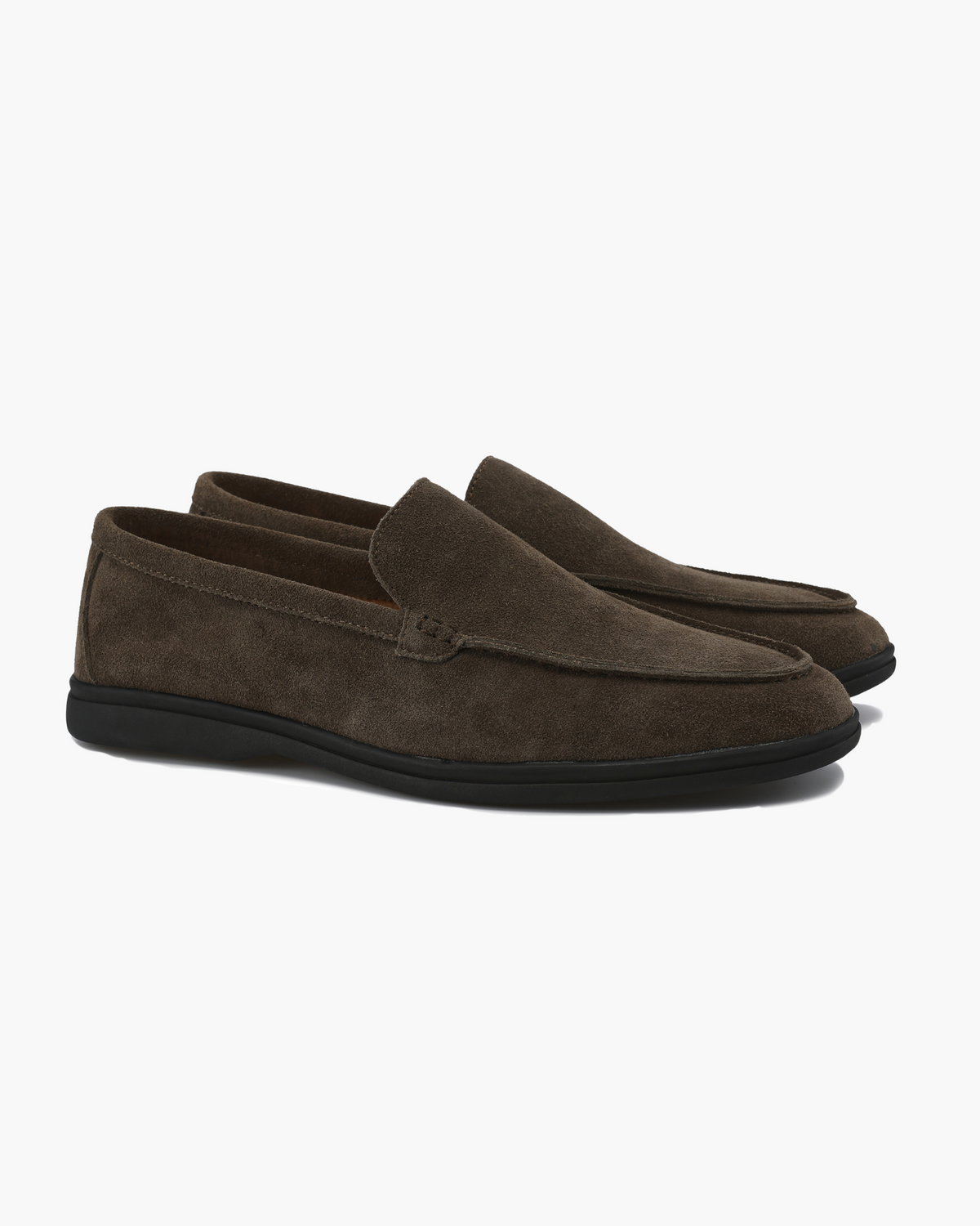 Premium Suede Loafers with Black Sole