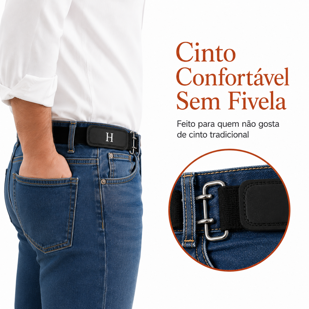 Cinto Elástico Invisível Marquezza