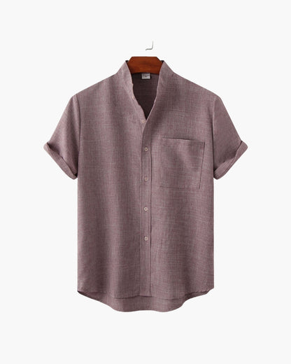 Mark Mandarin-Collar Shirt