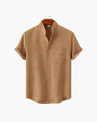 Mark Mandarin-Collar Shirt