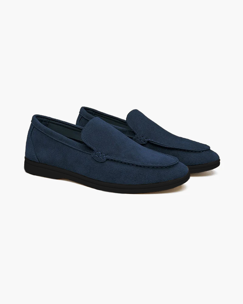Premium Suede Loafers with Black Sole