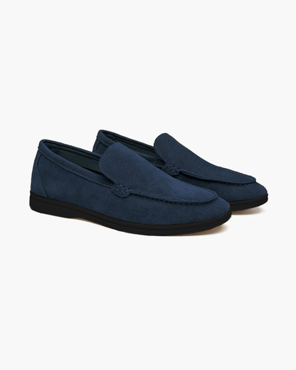 Premium Suede Loafers with Black Sole