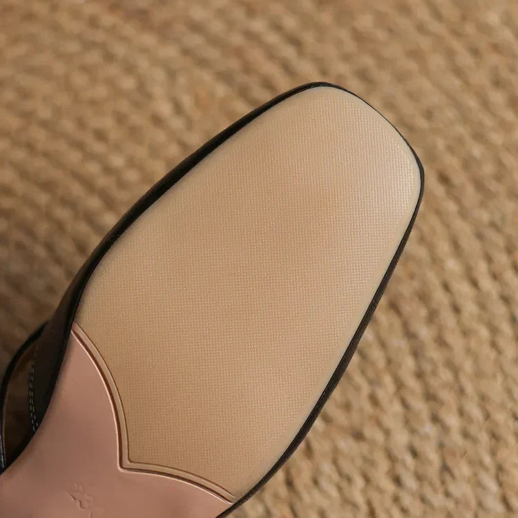 Aya Genuine Leather Mules