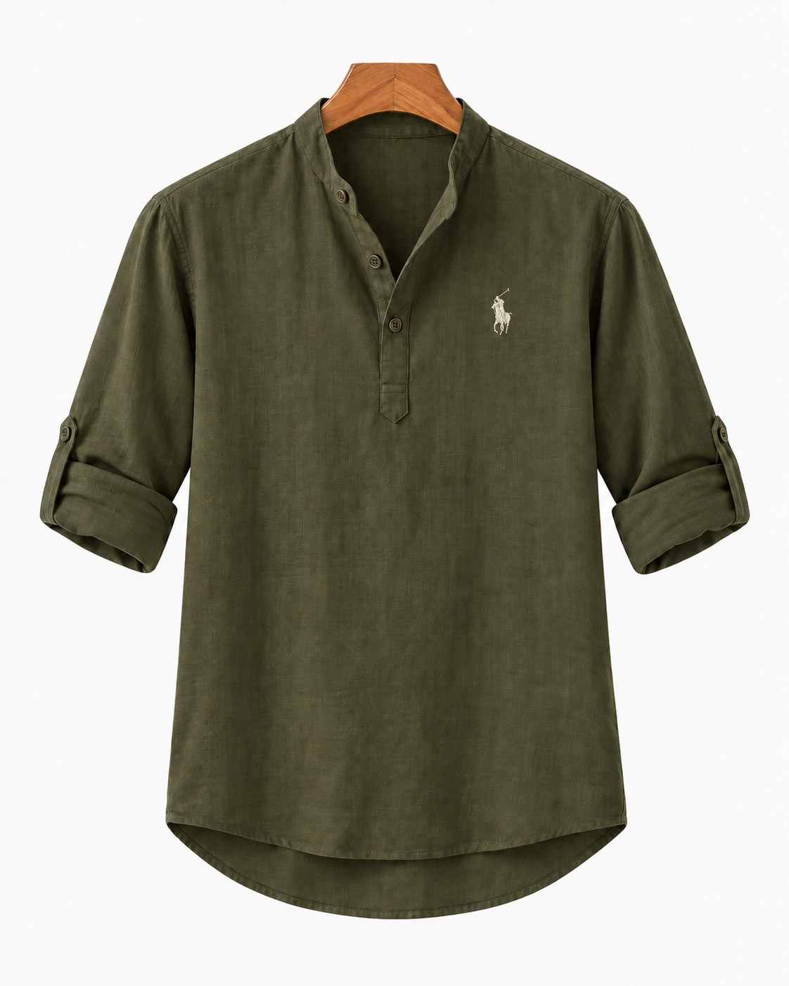 Men's Long-Sleeve Linen-Cotton Shirt