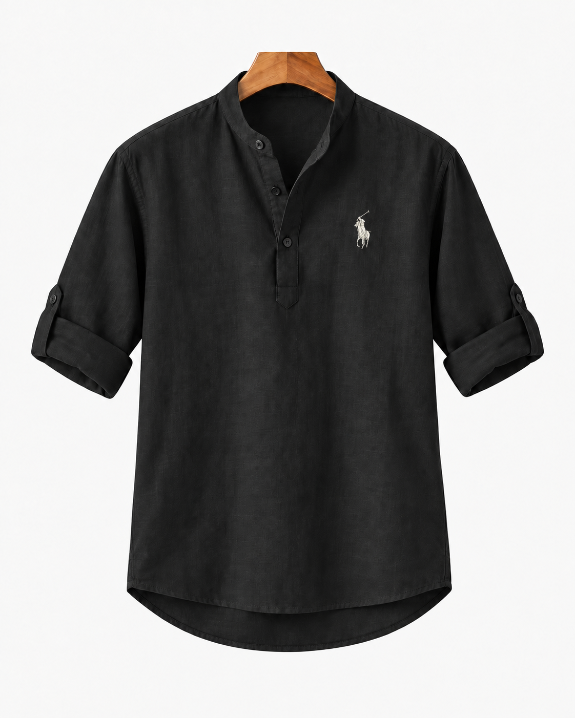 Men's Long-Sleeve Linen-Cotton Shirt