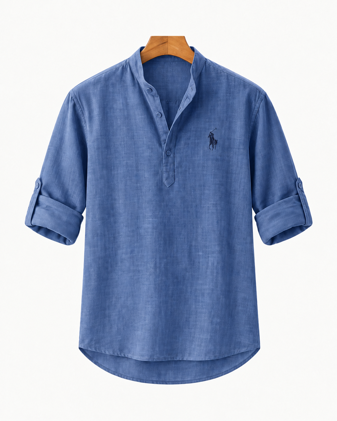 Men's Long-Sleeve Linen-Cotton Shirt