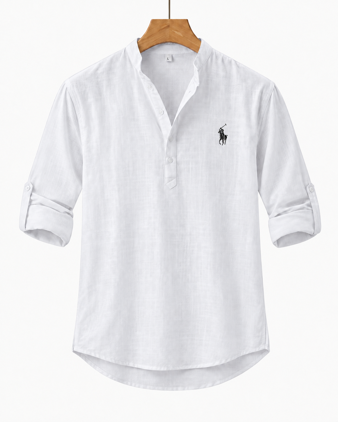 Men's Long-Sleeve Linen-Cotton Shirt